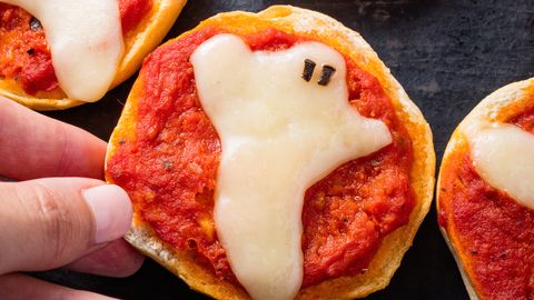 Ghost Pizza Bagels