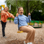 Kids playing at park